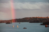 Rainbow over Sydney Harbour