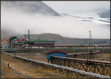 With 300 m of permafrost below surface you need to have all the pipes above earth