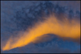 Underlightning of a cloud at dusk - Öland