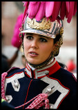 Horsewoman participating in Easter procession