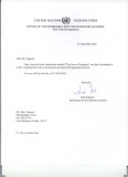 United Nations letter
