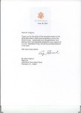 President George HW Bush letter