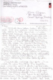 Smart letter to Gagnon. Gagnon had wrote to Governor of NY to inform on injustices in prison