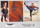 Susan Currie comp card with Van Der Veer models