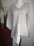 #195 Cotton tailed lace sweater