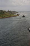 Entering the Panama Canals Gatun Locks