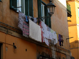 On corso Vittorio Emanuele, laundry detail .. 1986