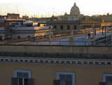 Rooftops of Roma in the Prati at dusk from the roof of Casa Valdese, closeup .. 3168