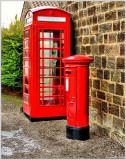 Old Red Phone & Post Box