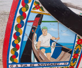 Portugal,Torreira: detail vissersboot