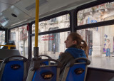 In de bus naar Porto, Portugal