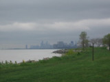 Chicago from the Northwestern campus