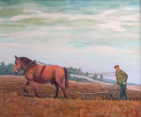 De boer - hij ploegde voort (olieverf) - 0725.jpg