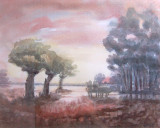 NIET BESCHIKBAAR - Landschap met knotwilgen (aquarel) - 0733.jpg