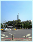 The view from my dwelling towards Taipei 101 Tower