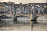 Basel at the river Rhein