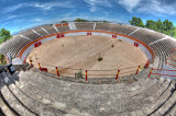 bullfighting ring with past glory