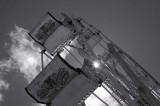 Giant Ferris Wheel B/W