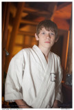 Caleb in Karate gear