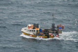 fishing boat in the swell