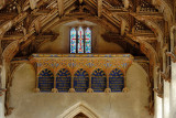roof detail above chancel arch