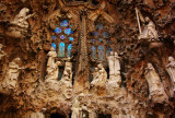 detail of Nativity facade of the Sagrada Familia