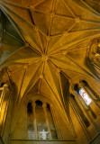 Vaulting at taper of chancel