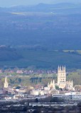 Gloucester cathedral from Coopers Hill