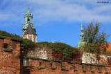 Defensive Wall and Wawel Cathedrals Tower in the Back