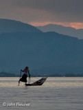 Traditional Intha Leg-rower