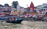 View of the Ghats from the Ganges