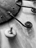 Wooden Top and Wrought Iron Sundial #2