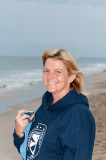 Checking out beach upon arrival
