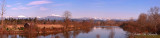 Snohomish River Cascade Mountains Panoramic