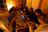 Trerätters middag.