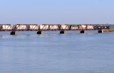 NS 202 crosses the TN River drawbridge