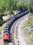Southbound NS 61n at Garlands Bend, near Tateville KY 