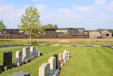 A former CR SD60m leads Northbound 216 up Moreland Hill 