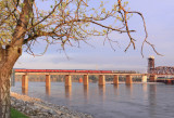 The first light of a new day bathes the OCS as they cross the TN River