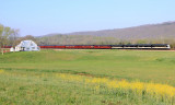 Waldens Ridge provides a nice background as OCS 952 sprints towards Emory Gap 