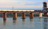 NS 264 heads across Tenbridge, minutes after sunrise 