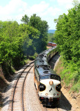 The outbound Derby train climbs Waddy hill 