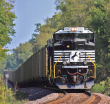 NS SD70Ace 1030, DPU on the bottom of train 891