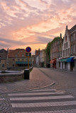bruges, belgium, very early morning
