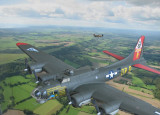 B17 model photoshopped with real Spitfire over West Sussex.jpg