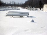 snow in backyard - R.R. Ohio