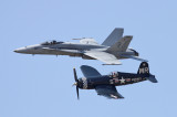 Navy Heritage Flight (F/A-18C & F4U)