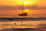 Manuel Antonio Beach Sailboat Sunset