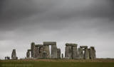 Stonehenge on a wet dull day