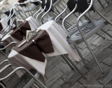 Venetian Tables Waiting For Customers